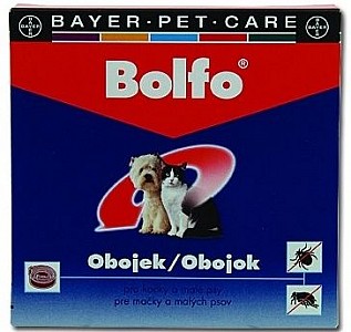 BOLFO antiparazitní obojek 38cm pro malé psy a kočky