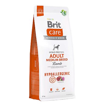 BRIT Care Dog Hypoallergenic Adult Medium Breed Lamb 12kg