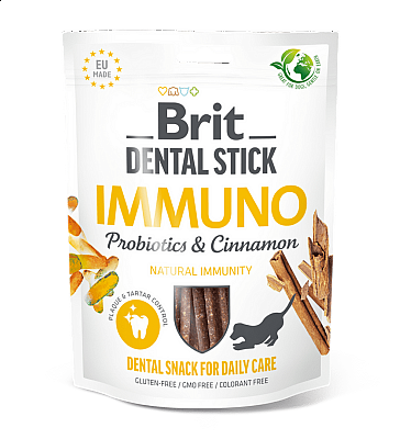 BRIT Dog Dental Stick Immuno with Probiotics&Cinnamon 7ks