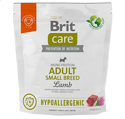 BRIT Care Dog Hypoallergenic Adult Small Breed Lamb  1kg