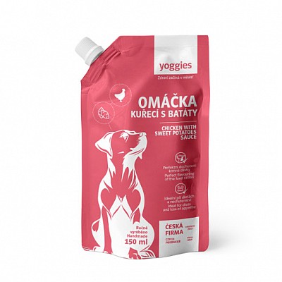 YOGGIES omáčka s kuřecím masem, batáty a bylinkami 200ml