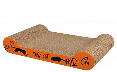 Škrabací karton Wild Cat s catnipem 41x24cm, oranž