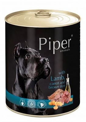 PIPER Dog jehněčí s mrkví 800g