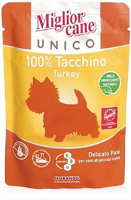 Miglior Cane Unico 100% Tacchino 100g (krůtí)