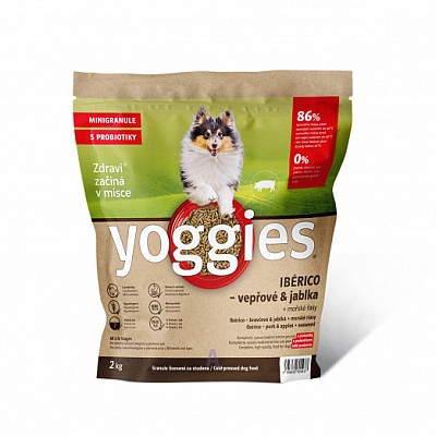 YOGGIES Minigranule Ibérico - vepřové maso s jablky  2kg