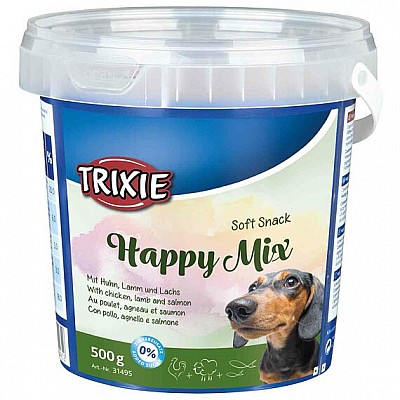 Soft Snack Happy mix kuře, jehně a losos 500g