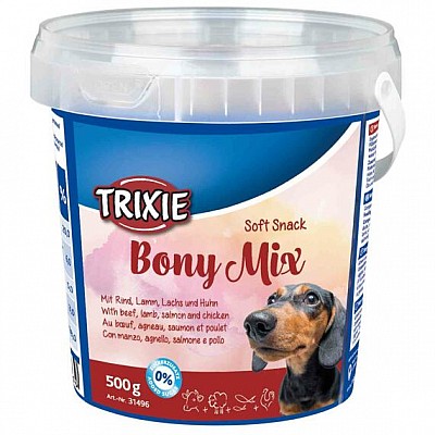 Soft Snack Bony mix hovězí, jehně, losos a kuře 500g