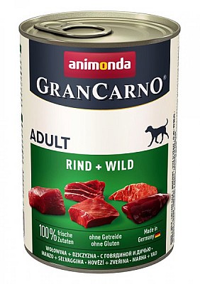 GranCarno Adult hovězí a zvěřina 400g