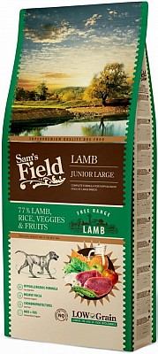 SAM´s FIELD Dog Low Grain Junior Large Lamb 13kg