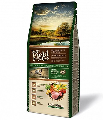 SAM´s FIELD Dog Junior Large Chicken&Potato 13kg