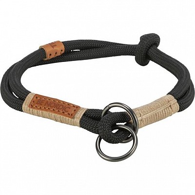 Obojek polostahovací lanový 35cm/6mm, černý, BeNordic