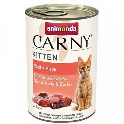 Carny Kitten hovězí&krůta 400g