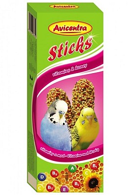 Avicentra stick pro andulky, vitamín+med, 2 ks