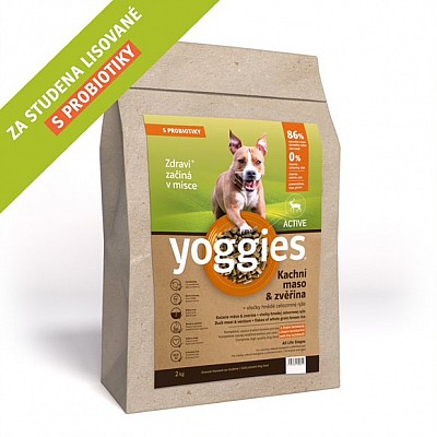 YOGGIES Active kachna a zvěřina  2kg