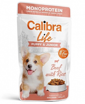 CALIBRA Dog Life Puppy&Junior Beef 150g