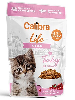 CALIBRA Cat Life Kitten Turkey in gravy 85g