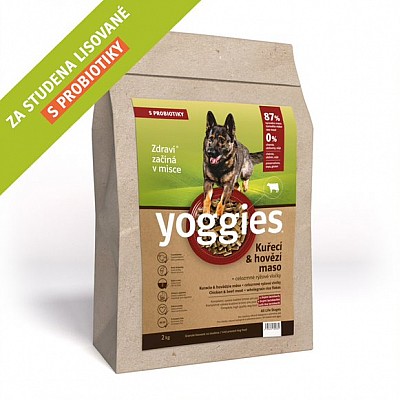 YOGGIES kuřecí a hovězí maso  2kg