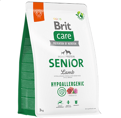 BRIT Care Dog Hypoallergenic Senior  3kg