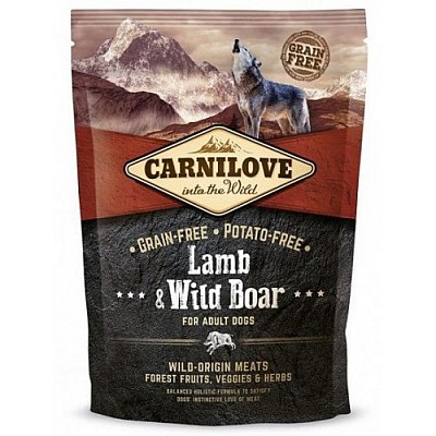 Carnilove Lamb&Wild Boar for Adult Dogs  1,5kg