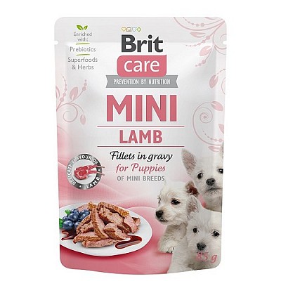 BRIT Care Mini Puppy Lamb Fillets in Gravy 85g