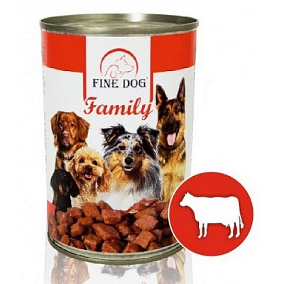 FINE Dog Family hovězí  415g