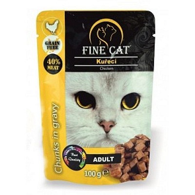 FINE Cat GrainFree Adult 100g kuřecí v omáčce