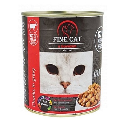 FINE Cat Adult 800g hovězí