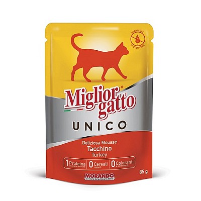 Miglior Gatto Unico 100% Tacchino 85g (krůtí)