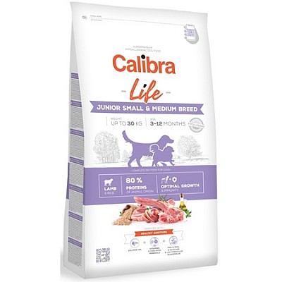 CALIBRA Dog Life Junior Small&Medium Breed Lamb 2,5kg