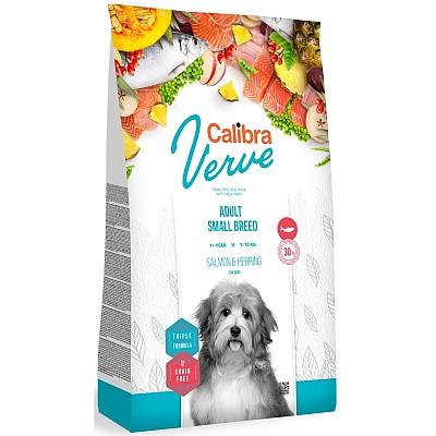 CALIBRA Dog Verve GrainFree Adult Small Salmon&Herring 1,2kg