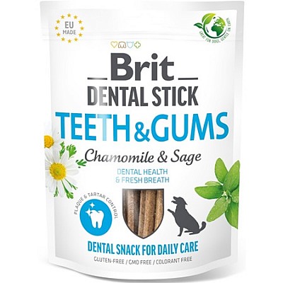 BRIT Dog Dental Stick Teeth&Gums with Chamomile&Sage 7ks