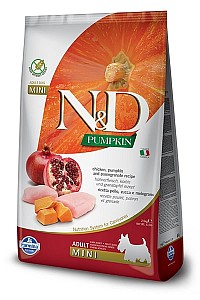 N&D Dog GrainFree Pumpkin Adult Mini Chicken&Pomegran  2,5kg