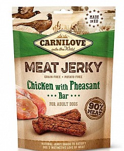 CARNILOVE Dog Jerky Snack Chicken with Pheasant Bar 100g