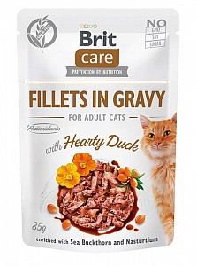 BRIT Care Cat Fillets Gravy Hearty Duck 85g