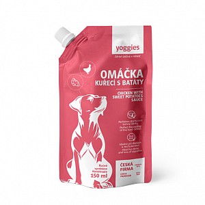 YOGGIES omáčka s kuřecím masem, batáty a bylinkami 200ml