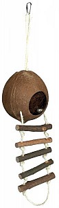 Kokosový domek s žebříkem 13x56cm