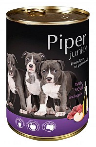 PIPER Dog Junior telecí s jablky 400g