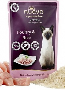 NUEVO Cat Super-Premium 85g Kitten Chicken+Rice