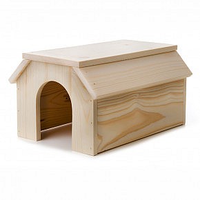 Dřevěný domek s valbovou střechou 31×21,5×16cm