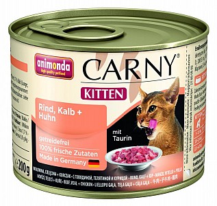 Carny Kitten hovězí&telecí&kuřecí 200g