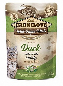 Carnilove Cat Pouch 85g Duck Enriched&Catnip