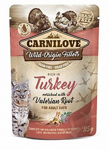 Carnilove Cat Pouch 85g Turkey Enriched&Valerian Root
