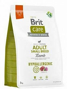 BRIT Care Dog Hypoallergenic Adult Small Breed Lamb  3kg
