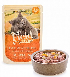 SAM´s FIELD True Meat Fillets Chicken with Pumpkin 85g (kuřecí filetky s dýní)