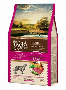 SAM´s FIELD Dog Low Grain Adult Large Lamb  2,5kg