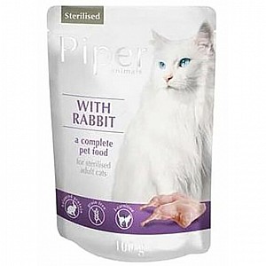 PIPER Cat Sterilised 100g with Rabbit