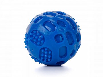 Strong míček 6cm, termoplast, plovoucí, zvuk, modrý