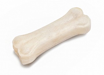 Kost z bůvolí kůže bílá  8cm