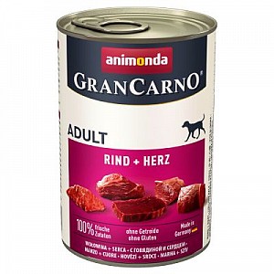 GranCarno Adult hovězí a srdce 400g