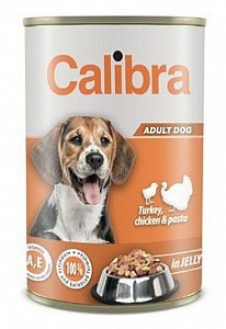 CALIBRA Dog Adult 1240g krůtí+kuře+těstoviny, jelly